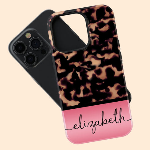Gradient Color Custom Tortoiseshell iPhone Case